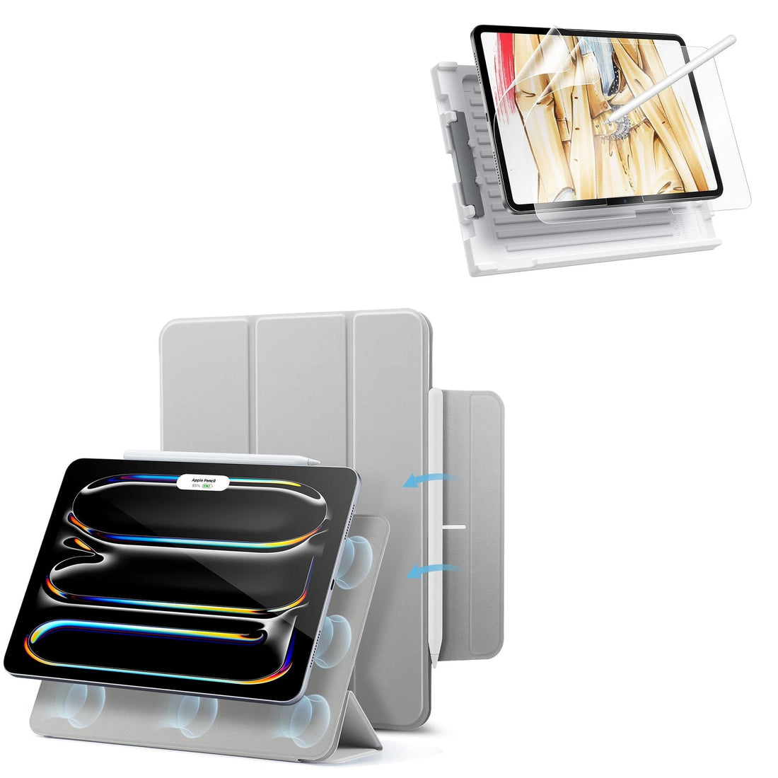 iPad Pro 13ʺ (2025) Rebound Paper-Feel Bundle - Grey ESR ESR