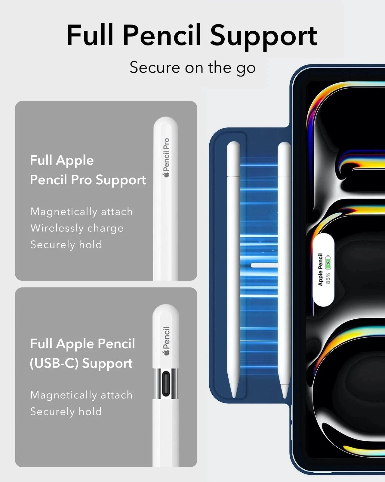 iPad Pro 13" (2025) Rebound Magnetic Case- Navy Blue ESR ESR