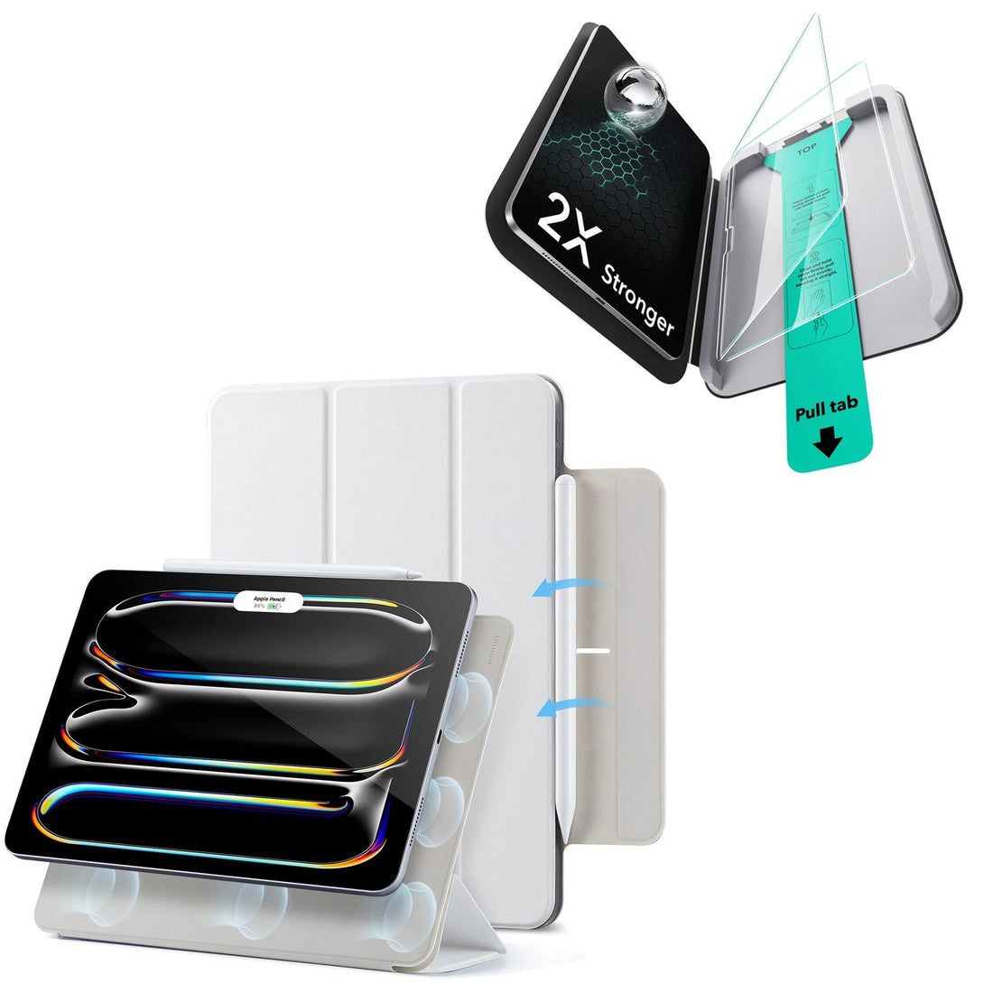 iPad Pro 13ʺ (2025) Rebound Protection Bundle - Brilliant White ESR ESR