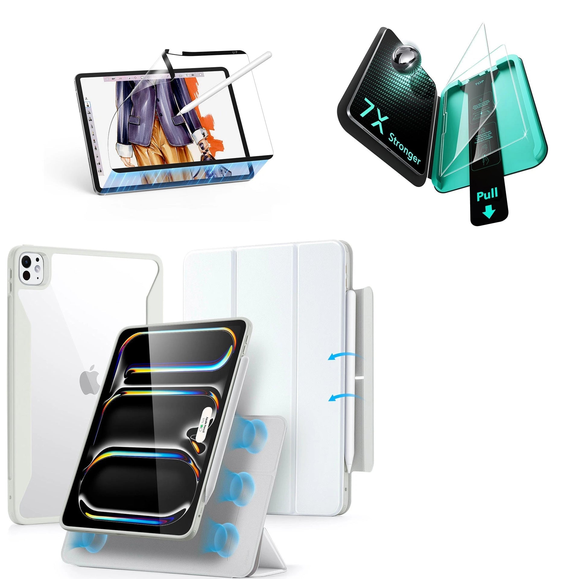 iPad Pro 13ʺ (2025) Rebound Transformation Bundle - Brilliant White ESR ESR