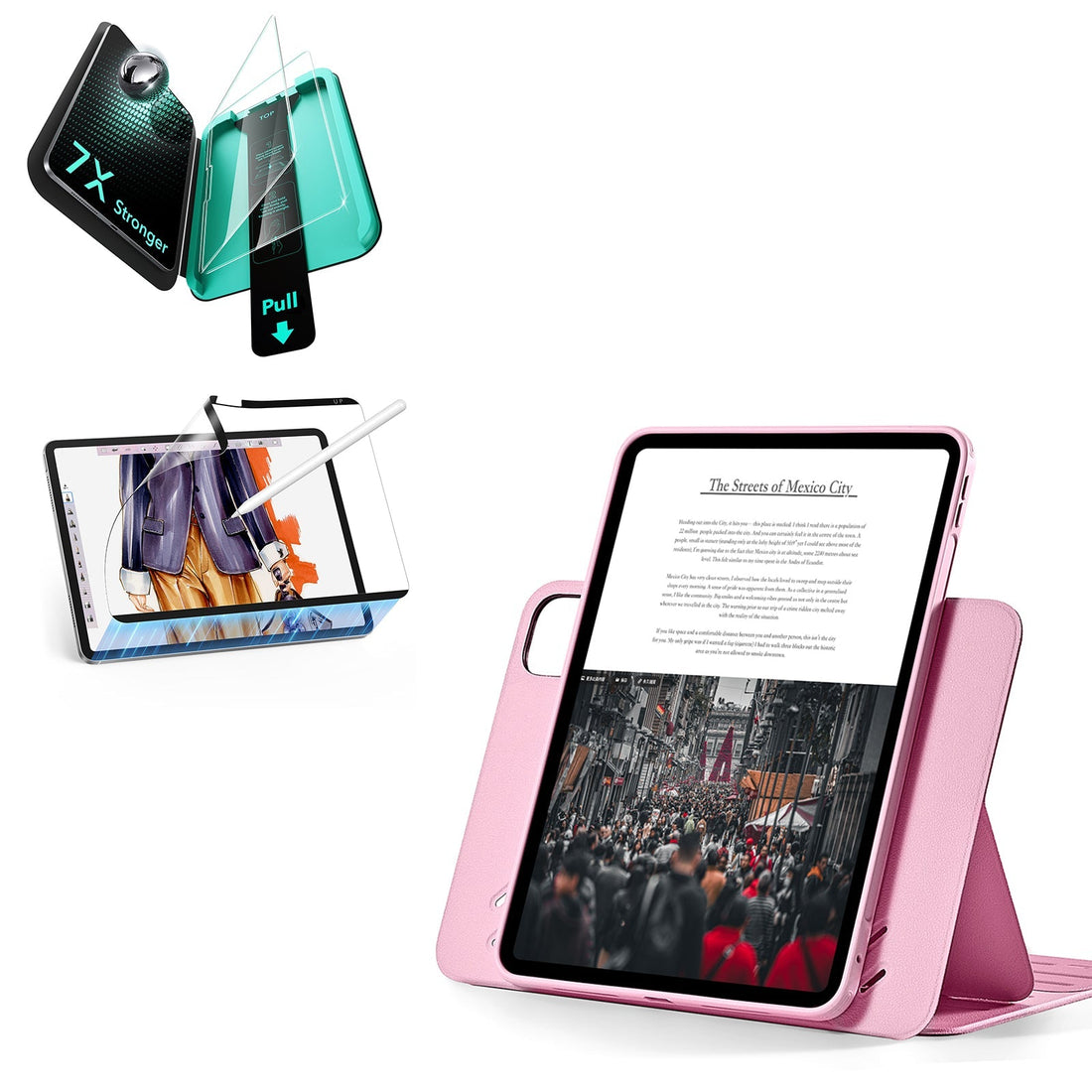 iPad Pro 13" (2025) Shift Transformation Bundle - Pink ESR ESR