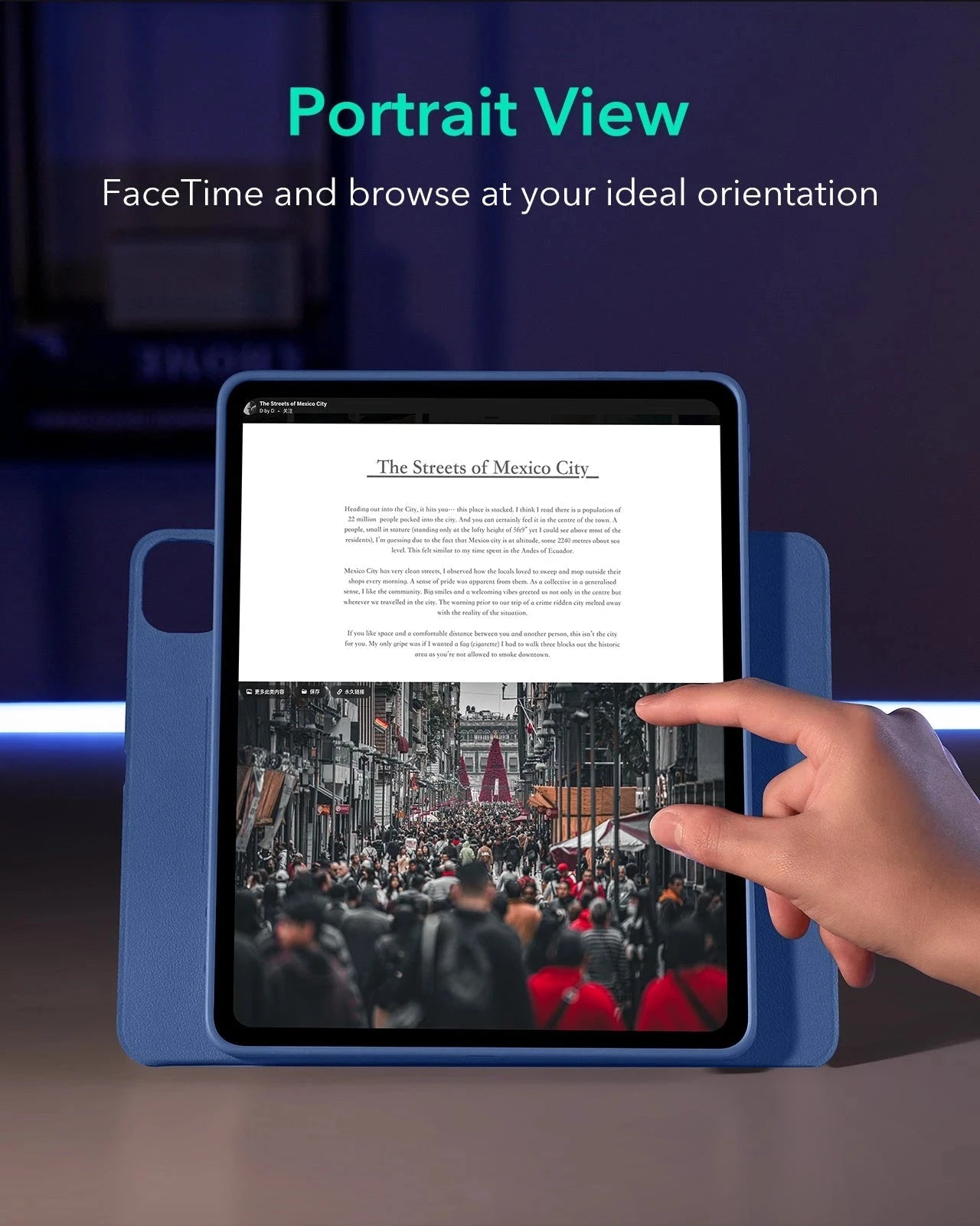 iPad Pro 13" (2025) Shift Transformation Bundle - Blue ESR ESR