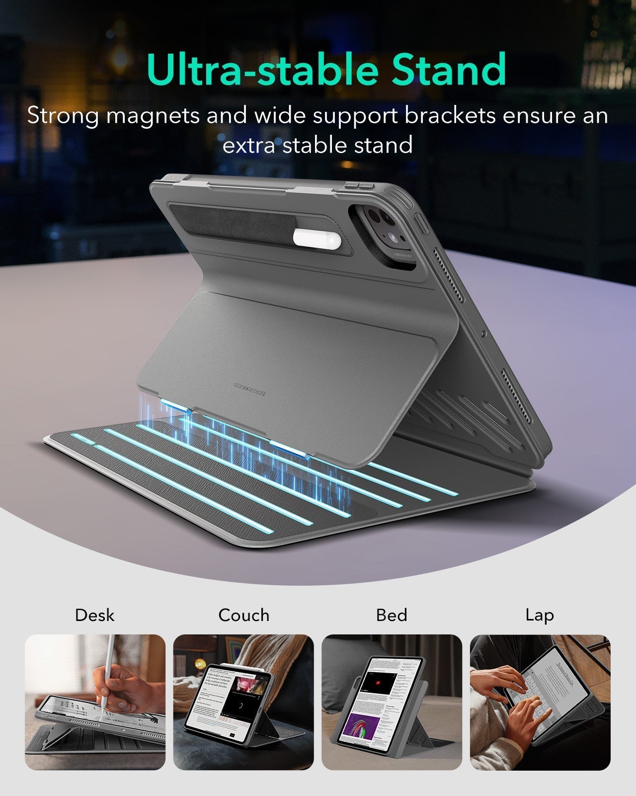 iPad Pro 13" (2025) Shift Transformation Bundle - Grey ESR ESR