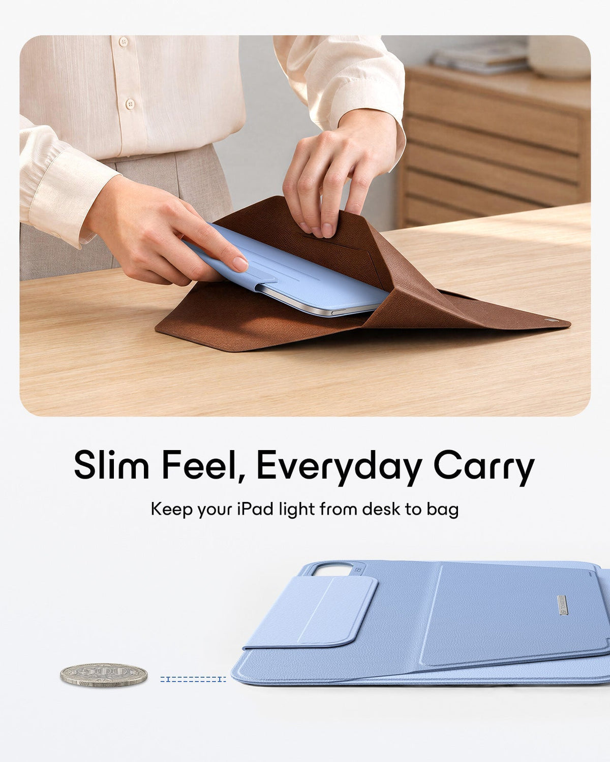 iPad mini (A20 Pro) AirStance Magnetic Case - Sky Blue ESR ESR