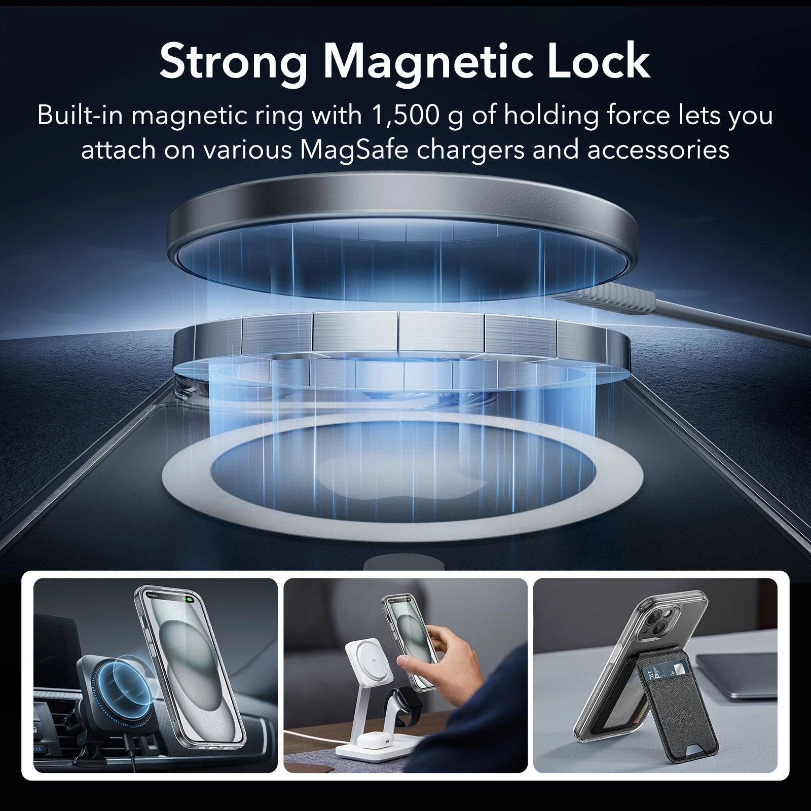 iPhone 15 Classic Pro Case (HaloLock) Set - Clear ESR ESR