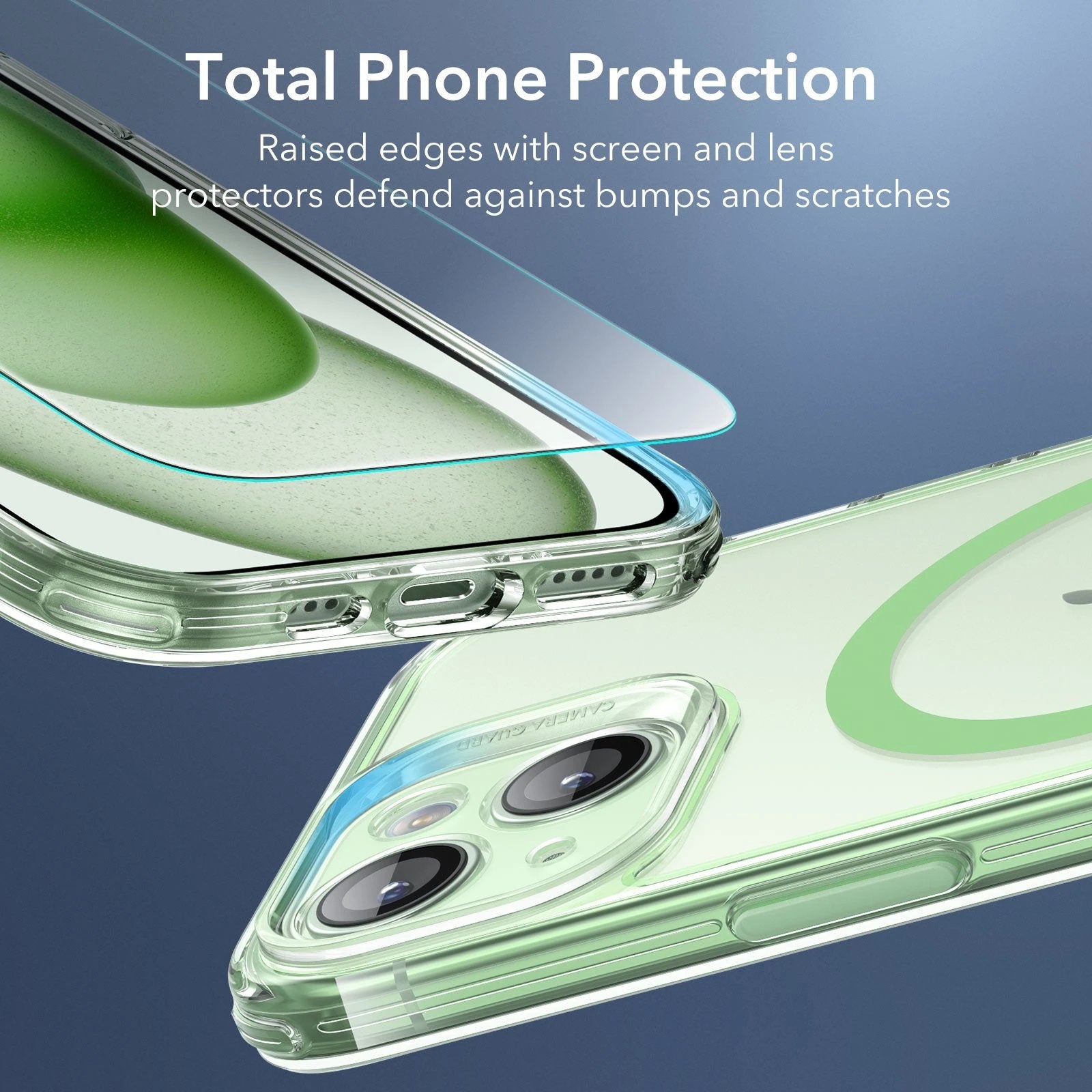 iPhone 15 Classic Pro Case (HaloLock) Set - Clear Green ESR ESR
