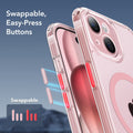 iPhone 15 Classic Pro Case (HaloLock) Set - Clear Pink ESR ESR