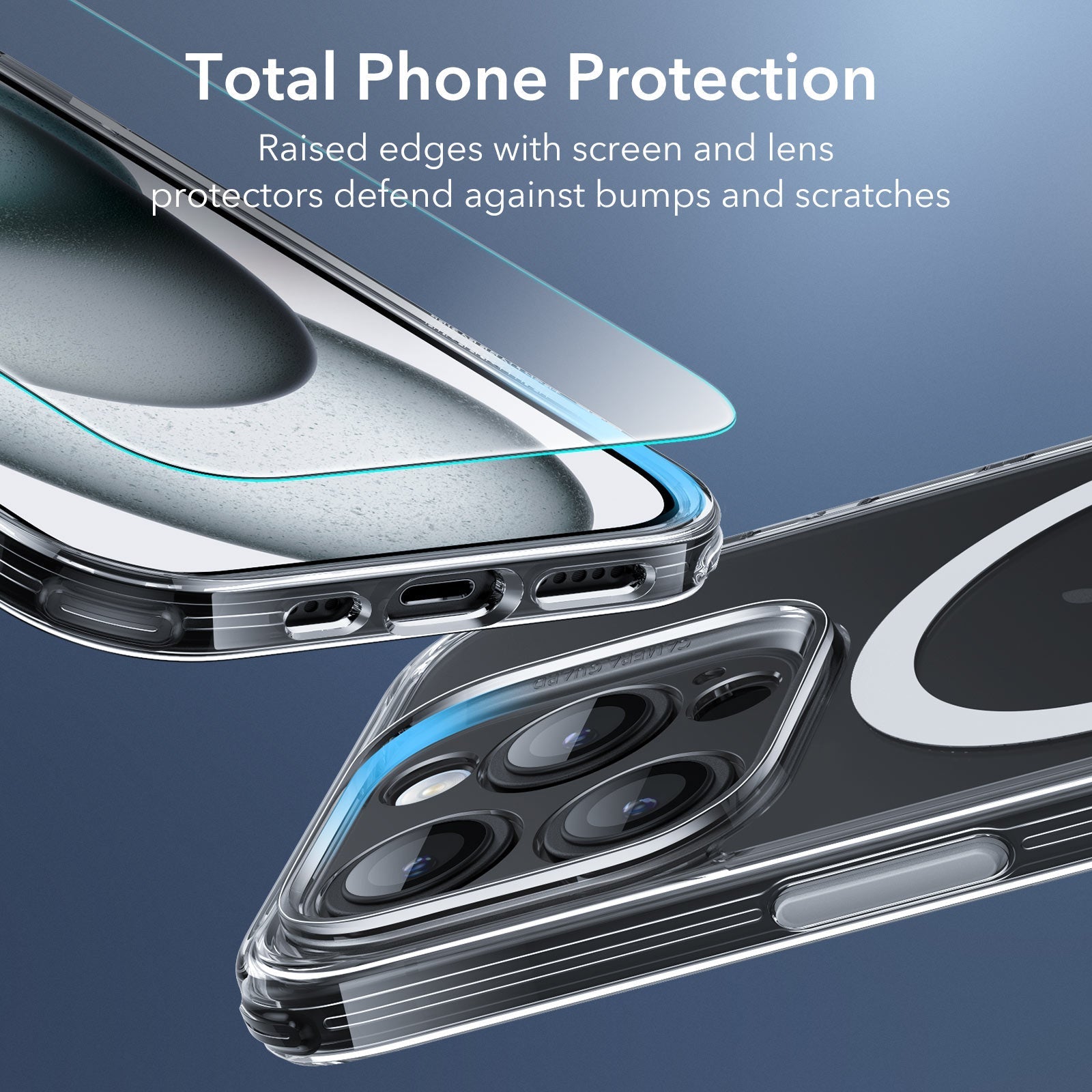 iPhone 15 Pro Classic Pro Case (HaloLock) Set - Clear ESR ESR