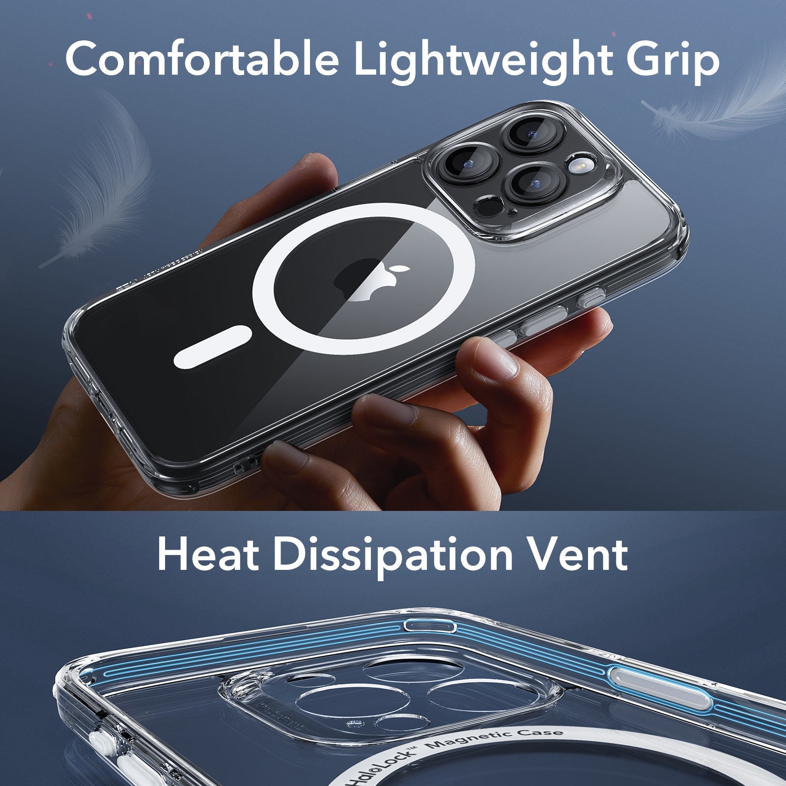 iPhone 15 Pro Max Classic Pro Case (HaloLock) Set - Clear ESR ESR