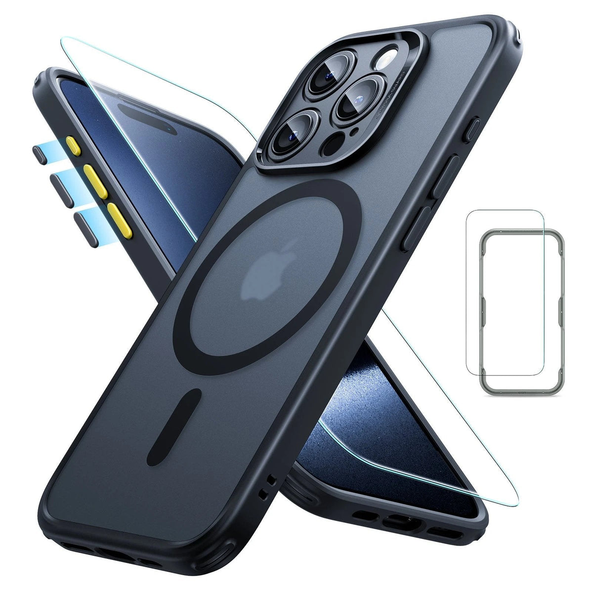 iPhone 15 Pro Max Classic Pro Case Set Frosted