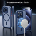 iPhone 15 Pro Max Classic Pro Case (HaloLock) Set - Frosted Dark Blue ESR ESR