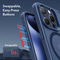 iPhone 15 Pro Max Classic Pro Case (HaloLock) Set - Frosted Dark Blue ESR ESR