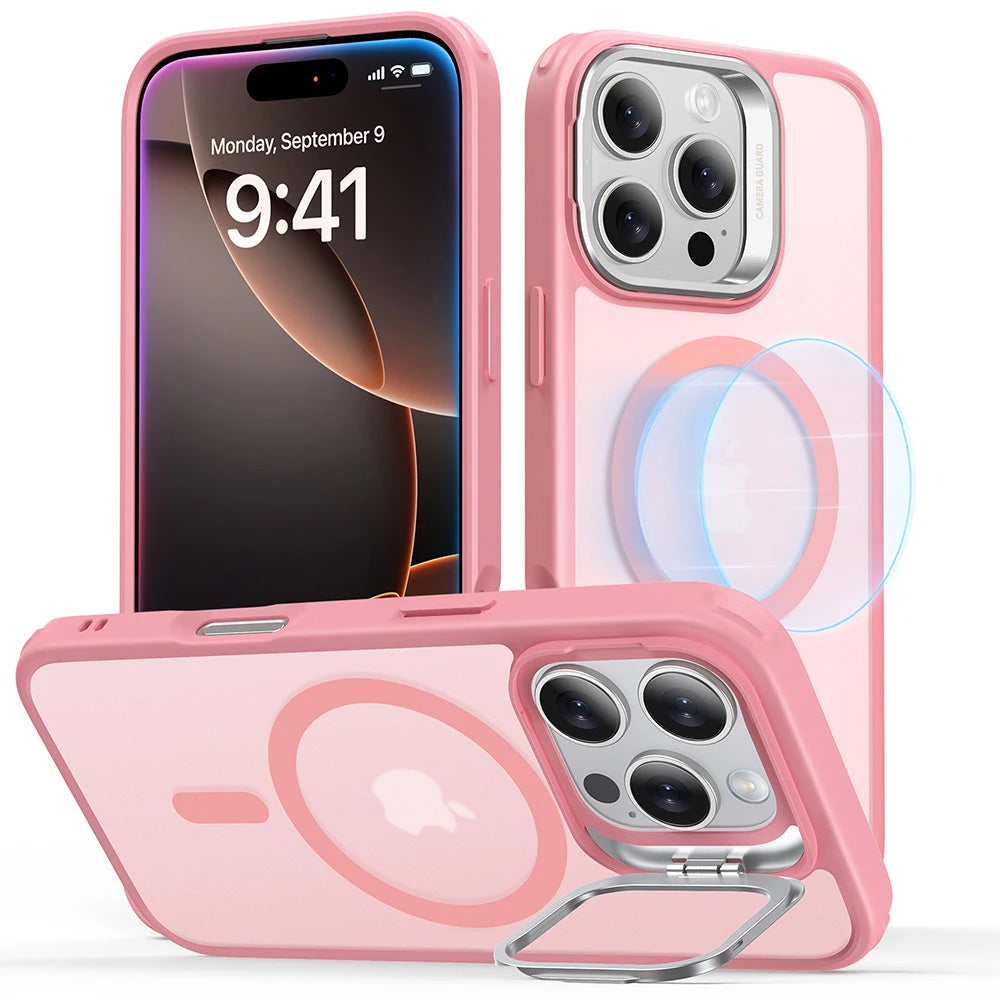 iPhone 16 Pro Classic Hybrid Case Stash Stand Frosted