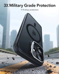 ESR iPhone 17 Magsafe Case with Stand Camera Control Frosted Black 3× Military Grade Protection