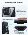 ESR iPhone 17 Magsafe Case with Stand Camera Control Clear Black Raised Edge Protection