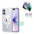 iPhone 17 Classic Hybrid Magsafe Case with Screen Protector Bundle  Clear Shimmer