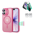 iPhone 17 Classic Hybrid Magsafe Case with Screen Protector Bundle Frosted Pink