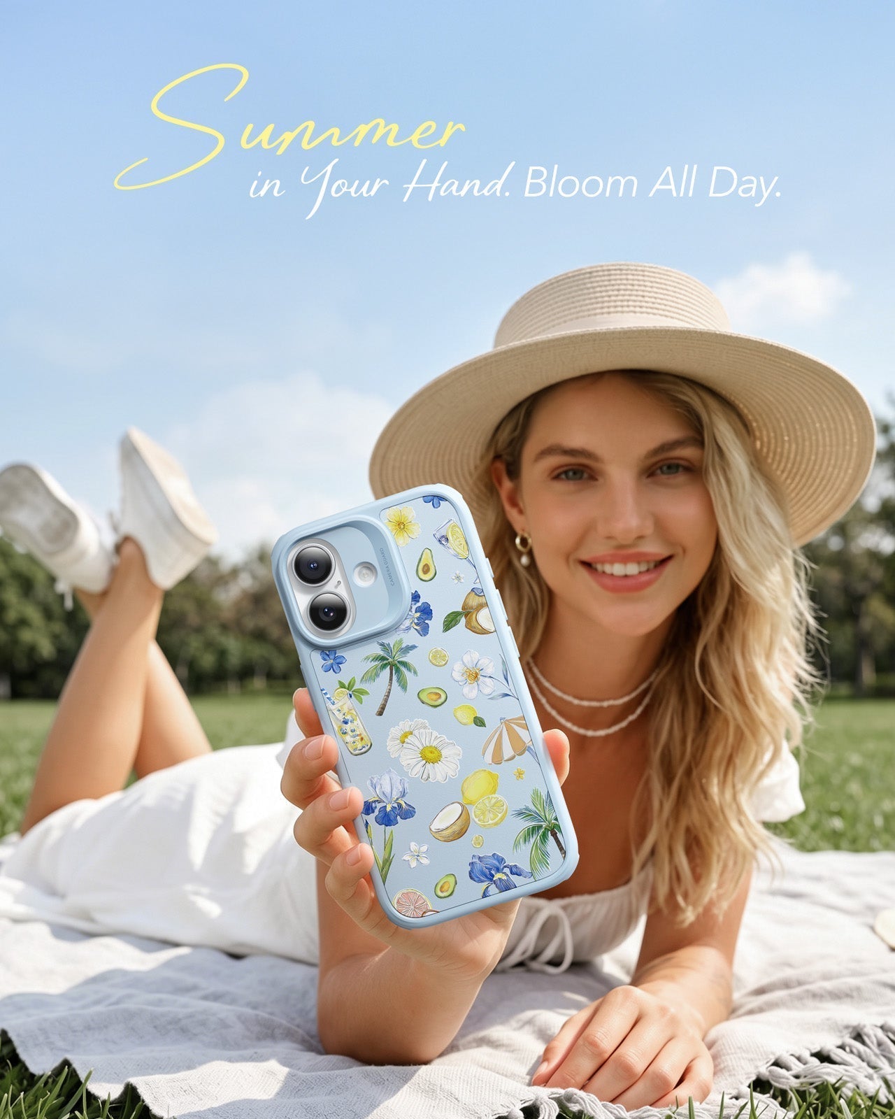 ESR Floral Pattern Magsafe Case for iPhone 17 Summer in Your Hand Bloom All Day