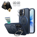 iPhone 17 Classic Magsafe Case with Corning Glass Screen Protector Frosted  Blue