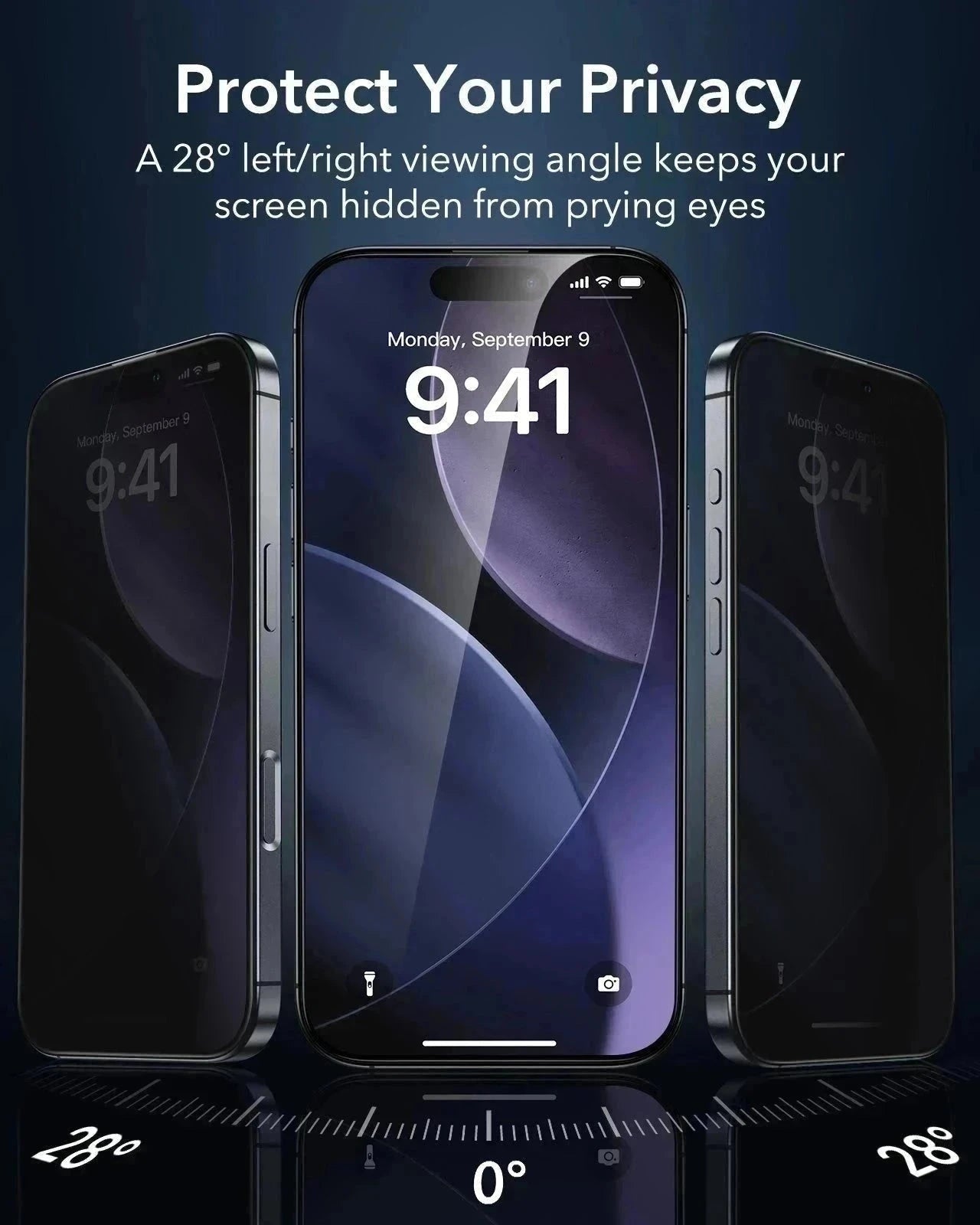 ESR iPhone 17 UltraFit Armorite Privacy Screen Protector protect your privacy