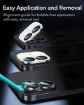 ESR iPhone 17 Armorite Camera Lens Protector Clear easy application