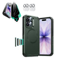 iPhone 17 Cyber Tough Magsafe Case with Privacy Screen Protector Olive Green