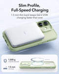 ESR iPhone 17 Claiss Hybrid Magsafe Case Frosted Light Green Slim Profile Full-Speed Charging