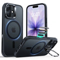 iPhone 17 Classic Hybrid Magnetic Case (Camera Control, Stash Stand) - Frosted Black ESR ESR