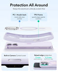 iPhone 17 Claiss Hybrid Magsafe Case with Stand Frosted Light Purple Protection All Around