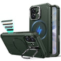 iPhone 17 Cyber Tough Magnetic Case (Camera Control, Stash Stand) - Olive Green ESR ESR