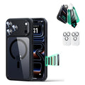 iPhone 17 Pro Classic Hybrid Magsafe Case with Screen Protector Bundle Clear Black
