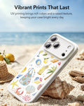 ESR Withe Shell iPhone 17 Pro Case compatible with Magsafe Vibrant Prints That Last