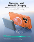 ESR iPhone 17 Pro Cyber Tough Magsafe Case with Stand and Camera Control Orange Magsafe Charging