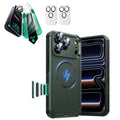iPhone 17 Pro Cyber Tough Magsafe Case with Screen Protector Olive Green