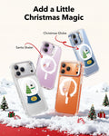 Print iPhone 17 Pro Magsafe Case with Stand Clear Christmas Snow Globe Add A Little Christmas Magic