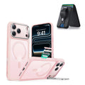 iPhone 17 Pro Classic Hybrid Magsfae Case With Magsafe Wallet  Frosted Bubblegum Pink