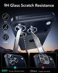 ESR iPhone 17 Pro Max Armorite Camera Lens Protector Blue Shimmer clear 9h glass scratch resistance