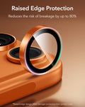 iPhone 17 Pro Max Armorite Camera Lens Protector Orange Raised Edgr Protection