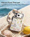 ESR White Ocean Shell iPhone 17 Pro Max Magsafe case with Stand Vibrant Prints That Last