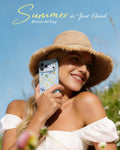 ESR Blue Floral iPhone 17 Pro Max Magsafe Case with Stand Summer in Your Hand Bloom All Day