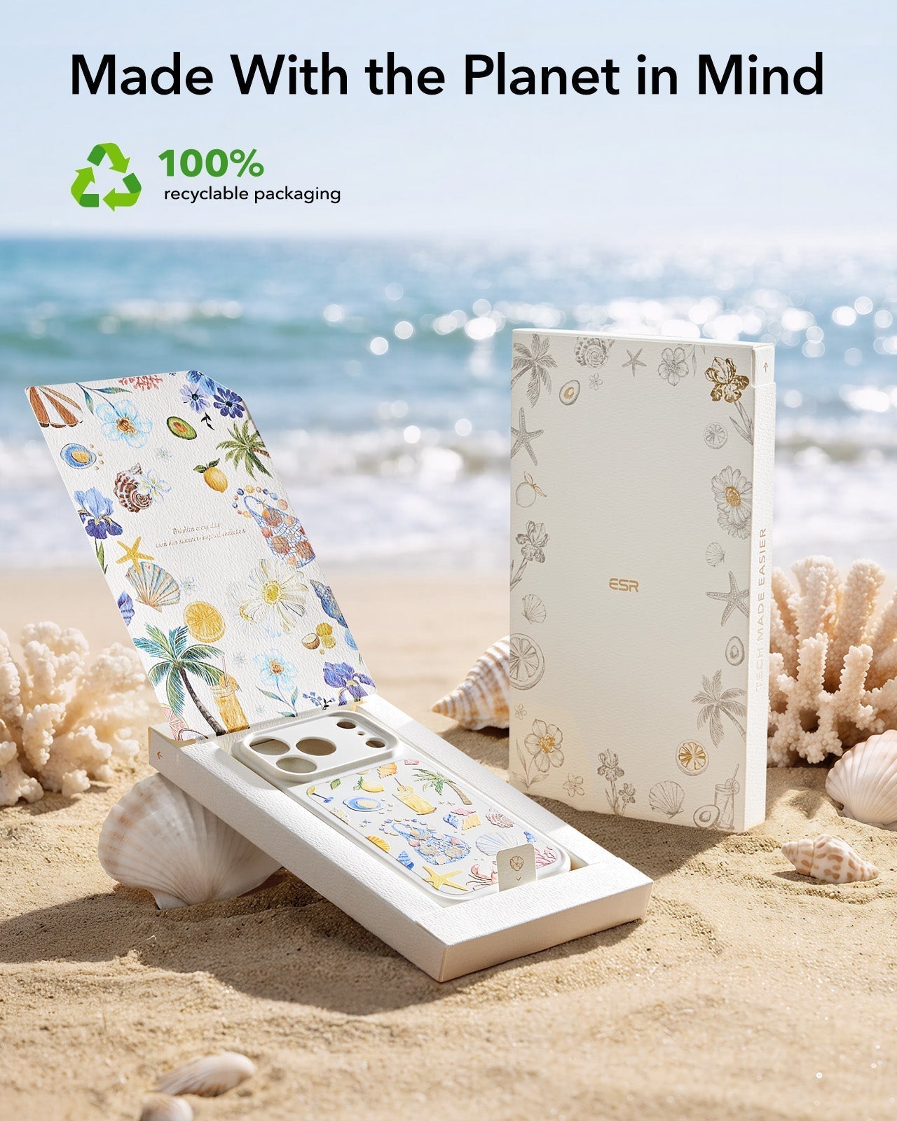 ESR Withe Shell iPhone 17 Pro Max Case Made With the Planet in Mind