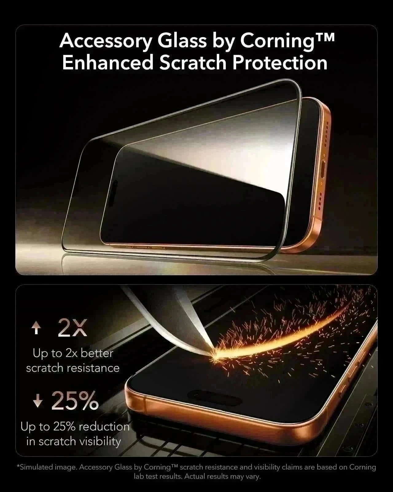 iPhone 17 Pro Magsfae Case with Accessory Glass by Corning screen protectors enhanced scratch protection