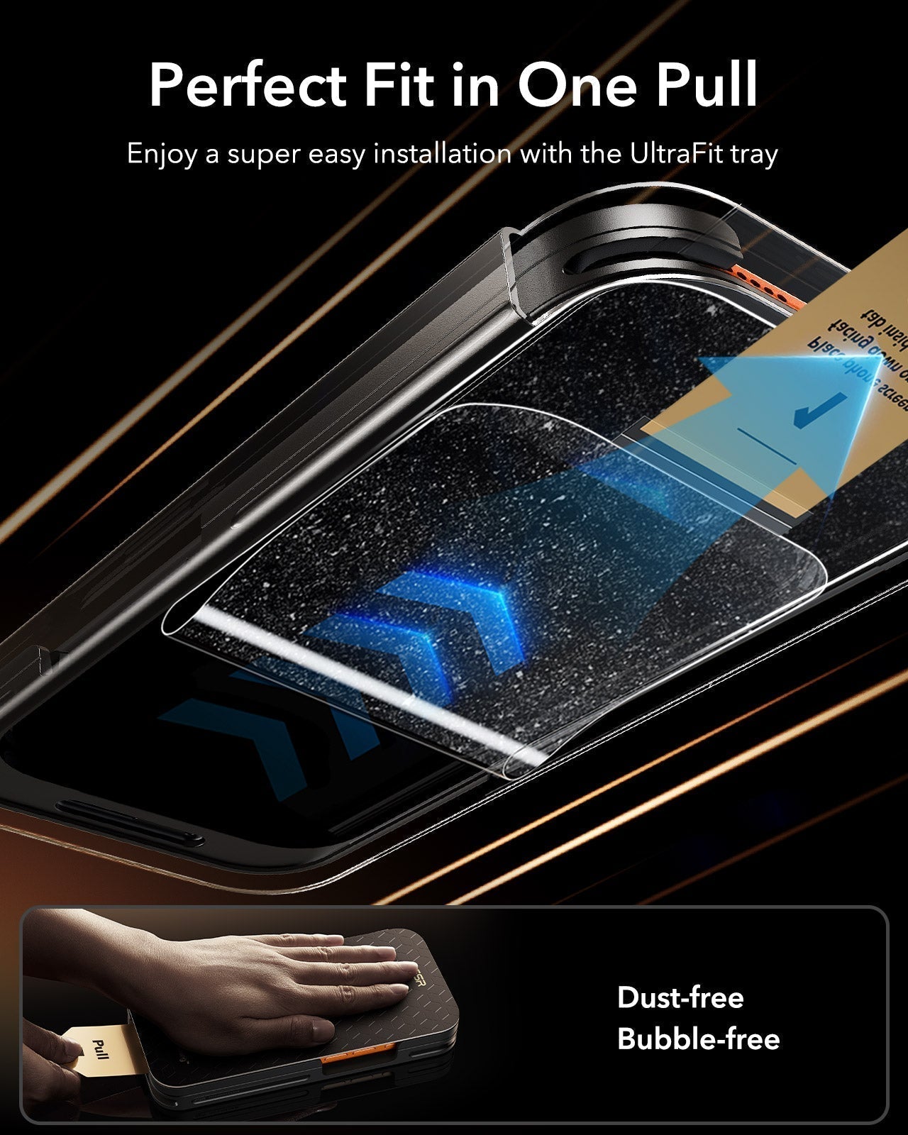 iPhone 17 Pro Magsfae Case with Accessory Glass by Corning screen protectors easy installation with the ultrafit tray