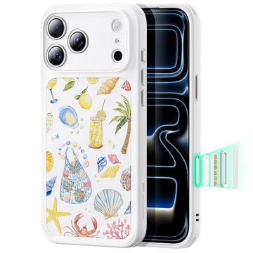 Withe Shell iPhone 17 Pro Max Case compatible with Magsafe