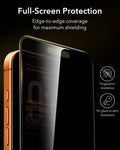 ESR iPhone 17 Pro Max Corning Glass Privacy Screen Protector full screen protection