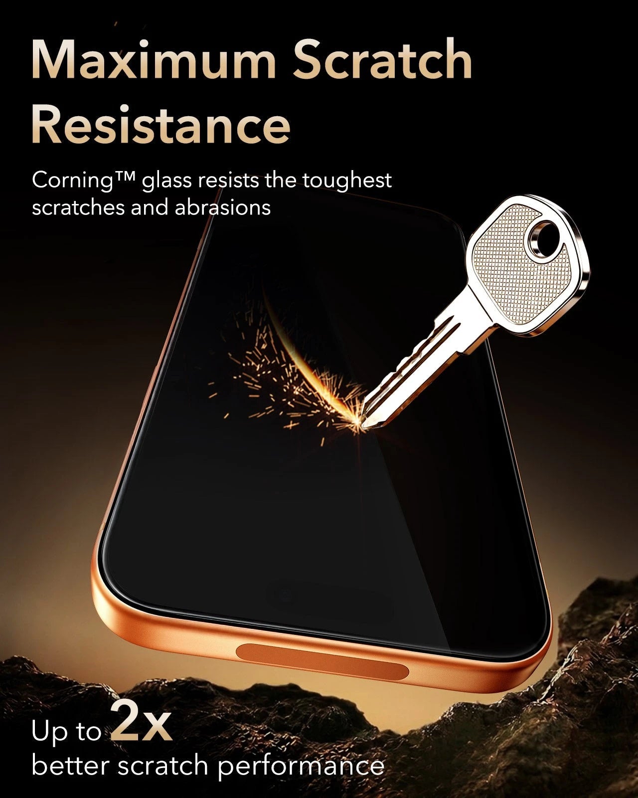 ESR iPhone 17 Pro Max Screen Protector with Corning Glass Maximum Scratch Resistance