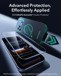 ESR iPhone 17 Pro Max Screen Protector with Armorite Tempered Glass Advanced Protection,  Effortlessly Applied