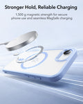 ESR iPhone 17e Classic Hybrid Magsafe Case Frosted Light Blue Stronger Hold, Reliable Charging