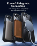ESR iPhone 17e Classic Hybrid Magsafe Case Clear Black Powerful Magnetic Connection