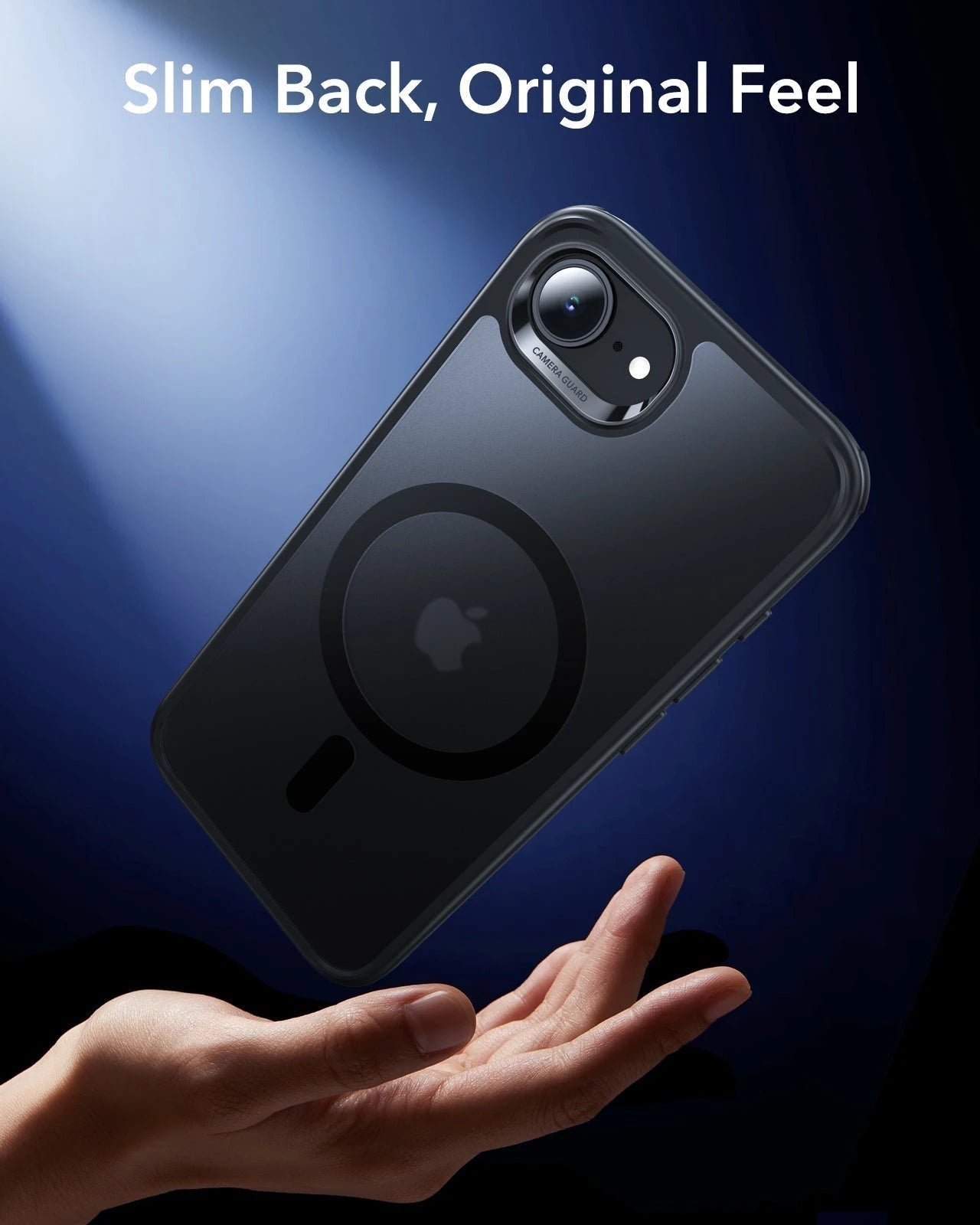 ESR iPhone 17e Classic Hybrid Magsafe Case Frosted Black Slim Back, Original Feel